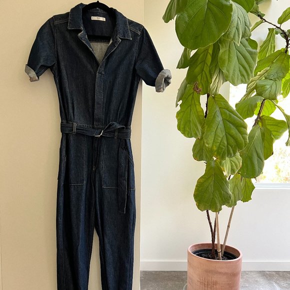 Mango Pants - MANGO Denim Jumpsuit